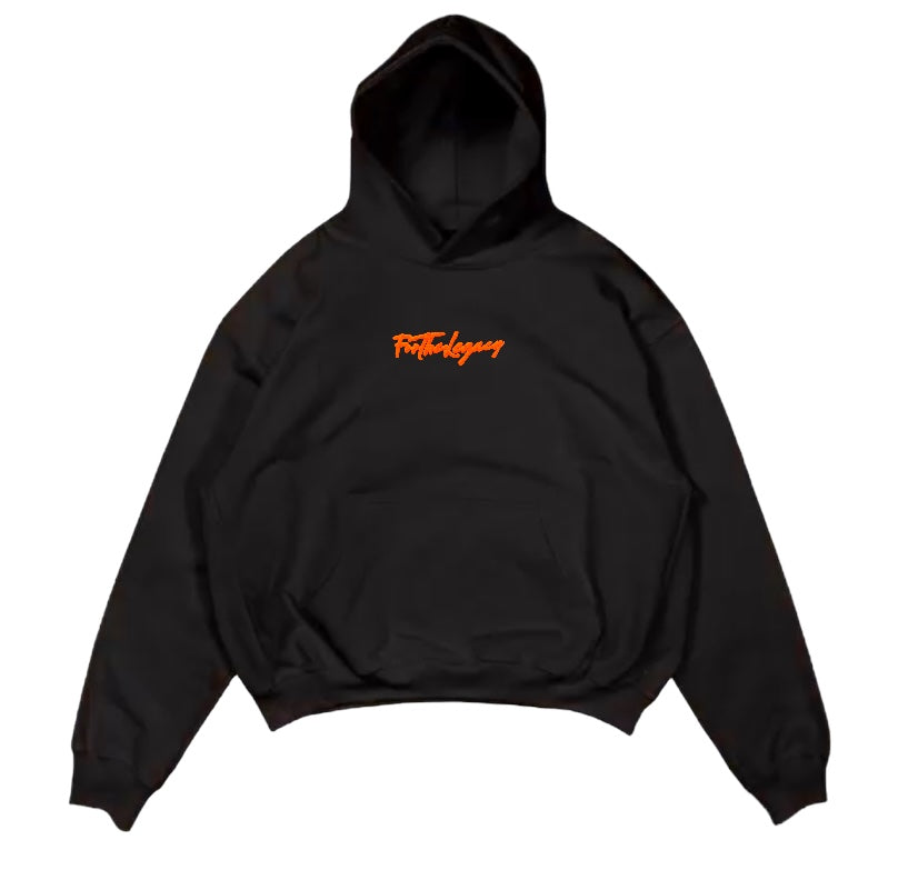 “Make Your Mark” Orange Puff/Blk Hoodie