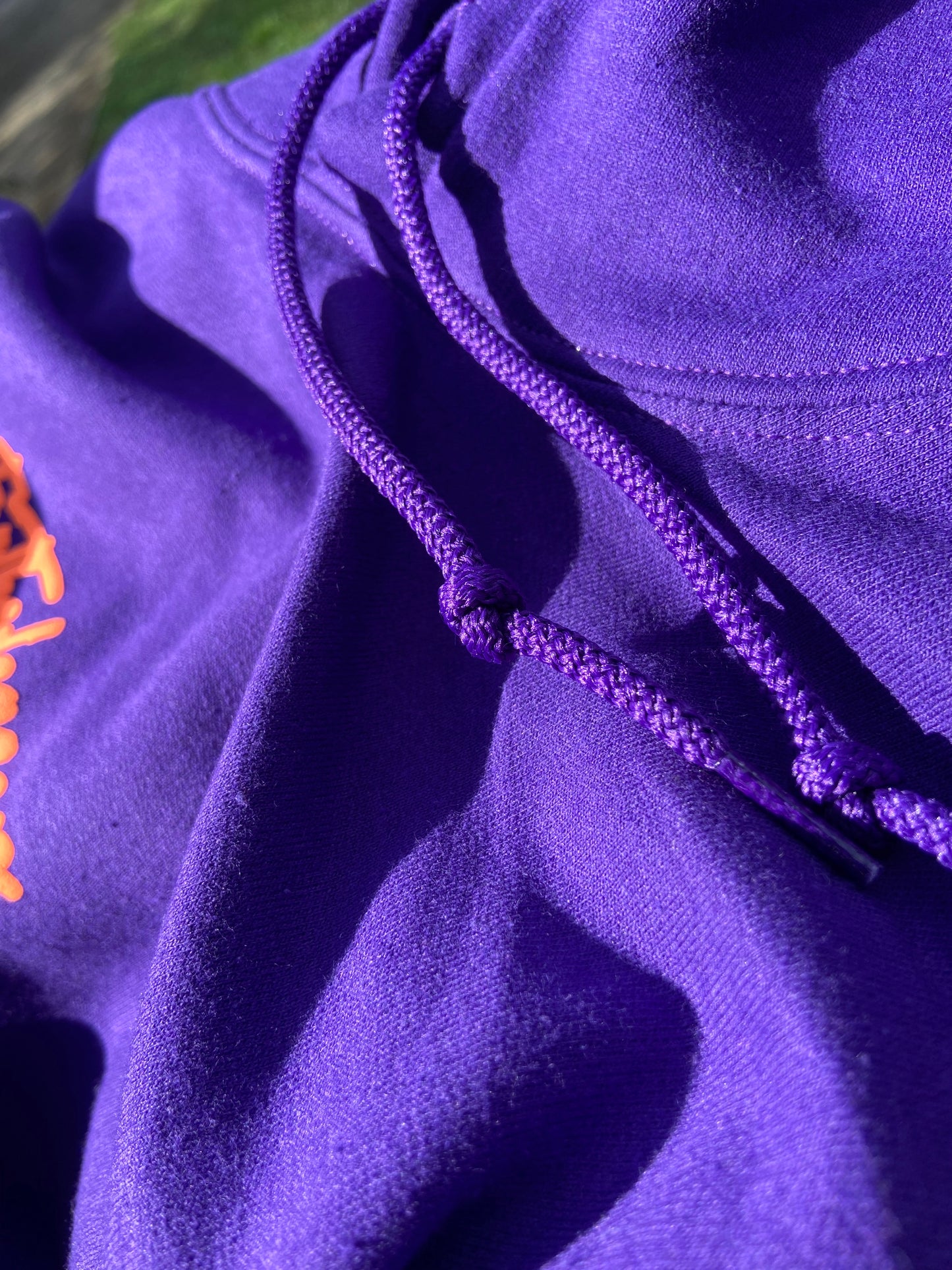 Make Your Mark” Orange Puff/Blk Hoodie