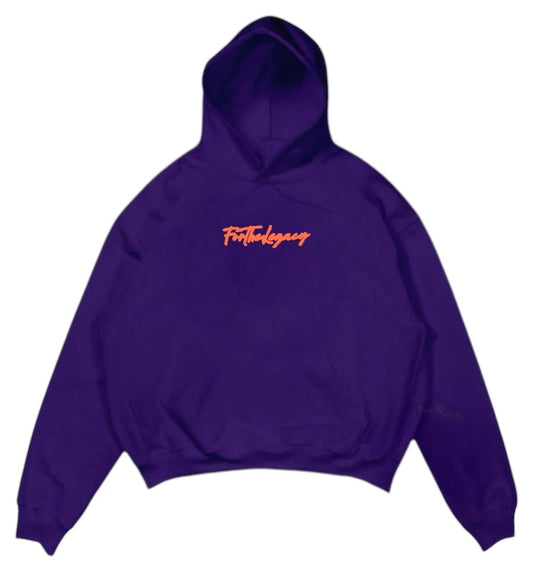 Make Your Mark” Orange Puff/Blk Hoodie